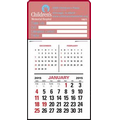 3 Month Vertical 12 Month Press-N-Stick Calendar Pad